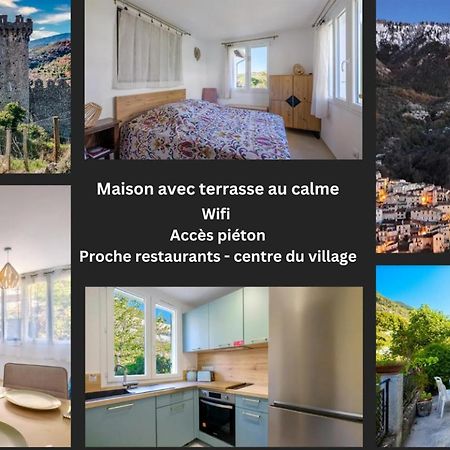 La Tiniera A Luceram - Maison Renovee 2023- Terrasse - Wifi - Village Des Creches Bagian luar foto